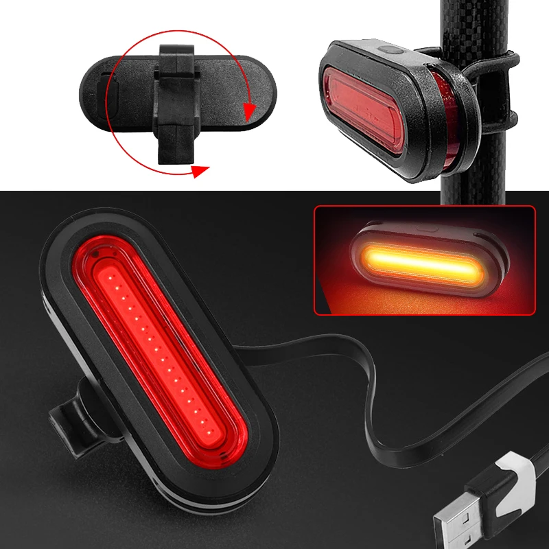 Фонарик инструменты крепления светодиодный задние фары USB Перезаряжаемый 6 режимов ночной Велоспорт Спорт Удобный