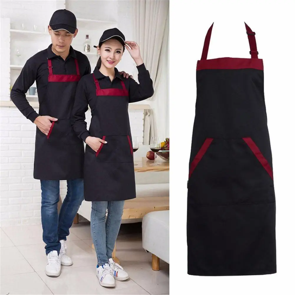 

Long Man Women Waist Apron with Pocket Catering Chef Waiter Bar Waterproof Household Cleaning Accessories