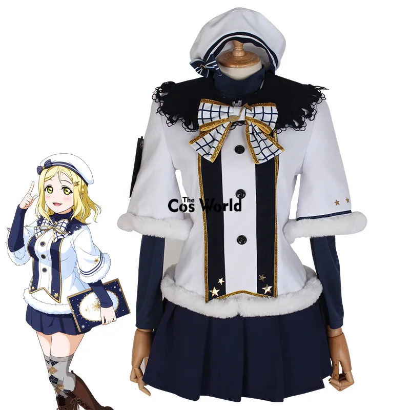 Love Live Sunshine Aqours охара Мари рождественское платье для хора униформа наряд Аниме