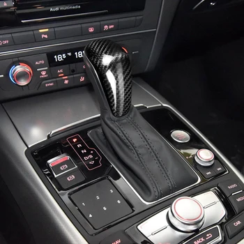 

Car Gear Shift Knob Cover Carbon Fiber for Audi A6 2016 2017 2018/ A7 2015 2016 2017 2018 Auto Decoration Car Styling Sticker