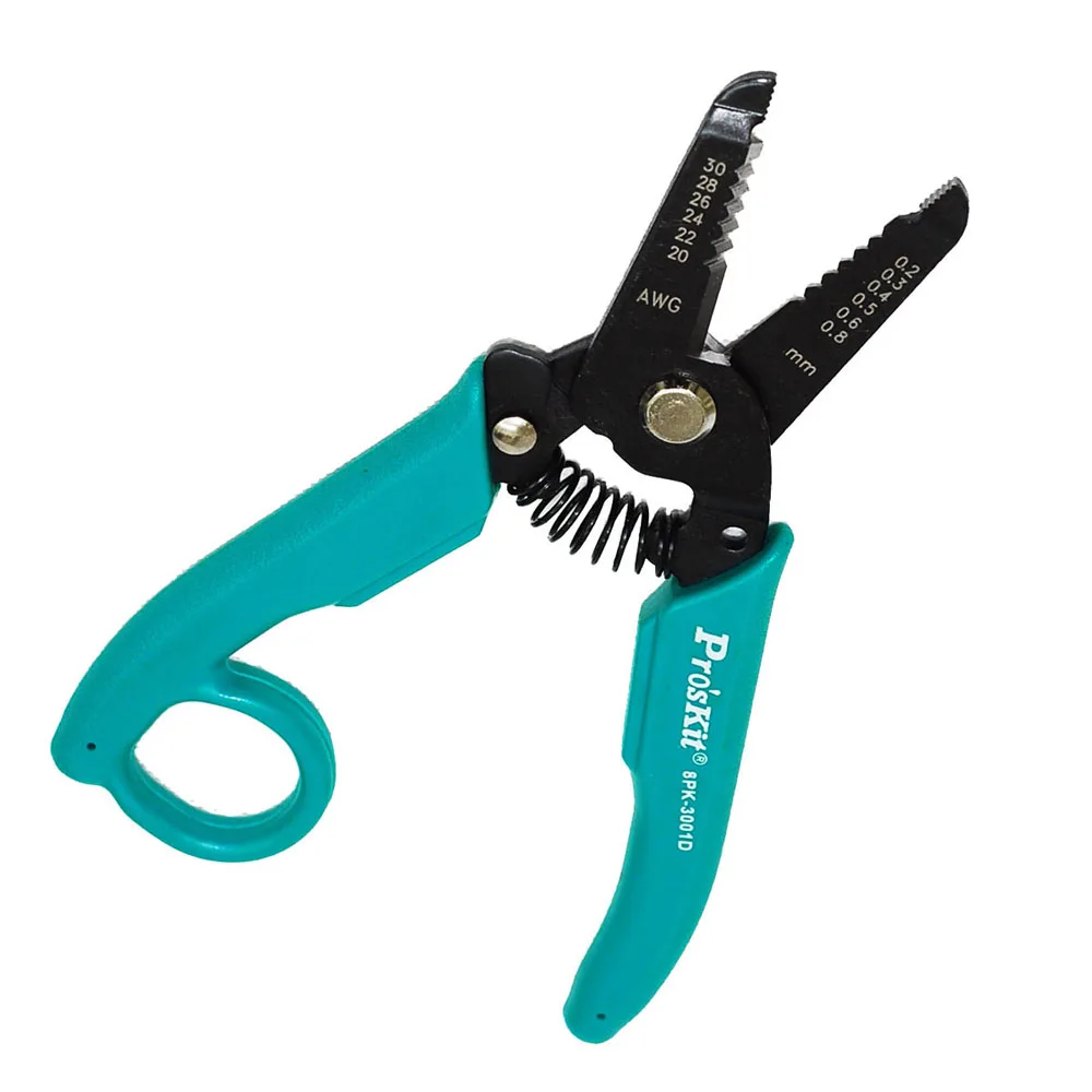 

Инструмент для зачистки проводов Pro'skit 8PK-3001D/3002D, многофункциональный инструмент для резки кабеля, прецизионные плоскогубцы для электрика
