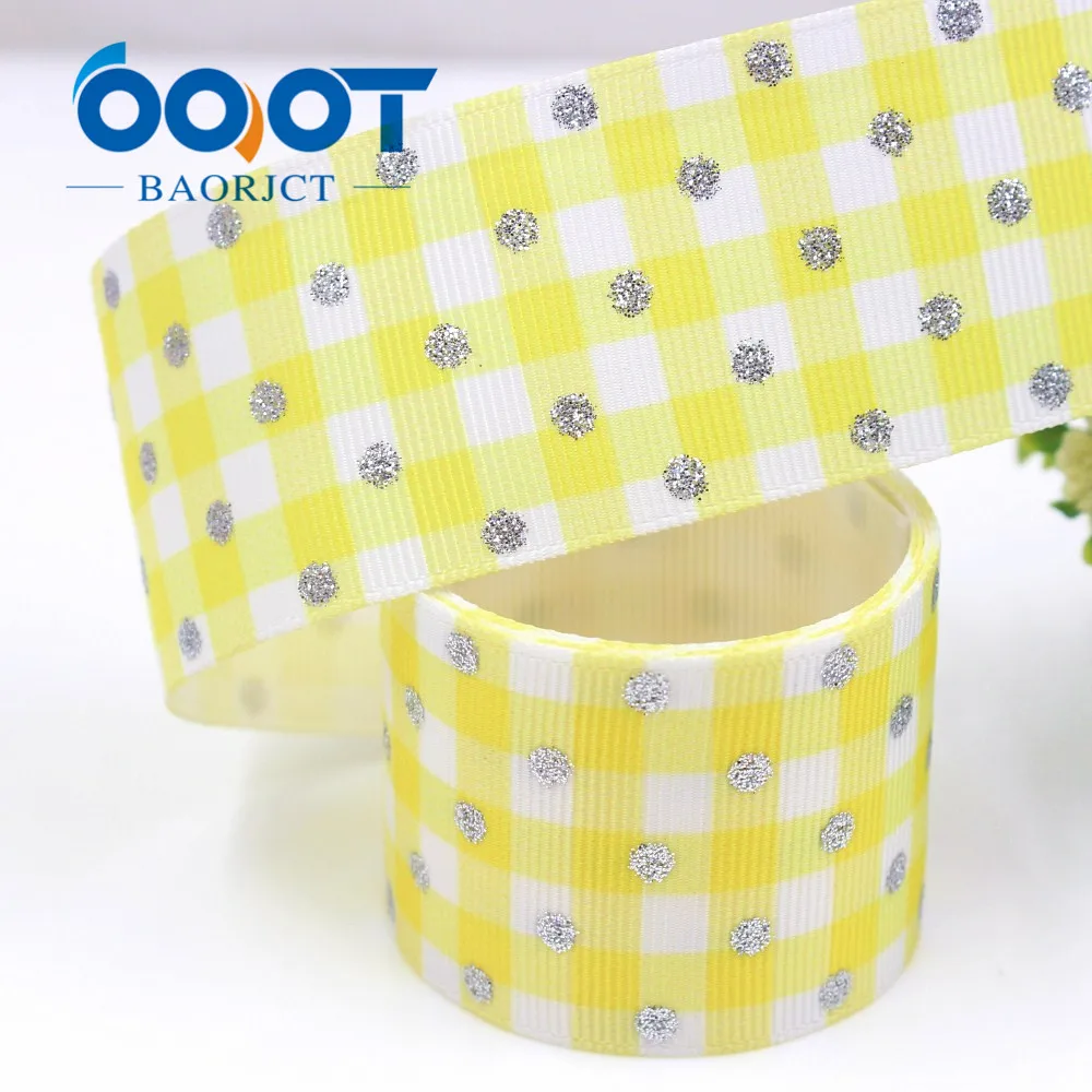 OOOT BAORJCT G-18703-595, 38 мм, 10 дворе вспышки мультфильм ленты Термальность передачи печатных grosgrain Свадебные аксессуары DIY материал