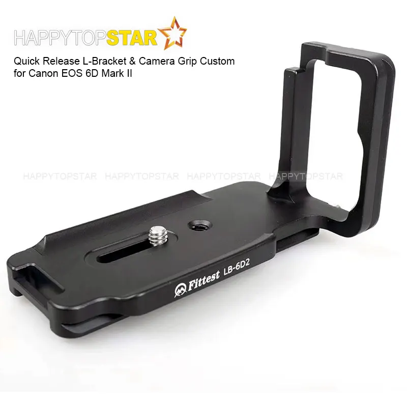 Metal QR Quick Release L-Bracket Camera Holder Mount Grip for Canon EOS 6D2 6D Mark II DSLR Arca Swiss RRS kirk Markins
