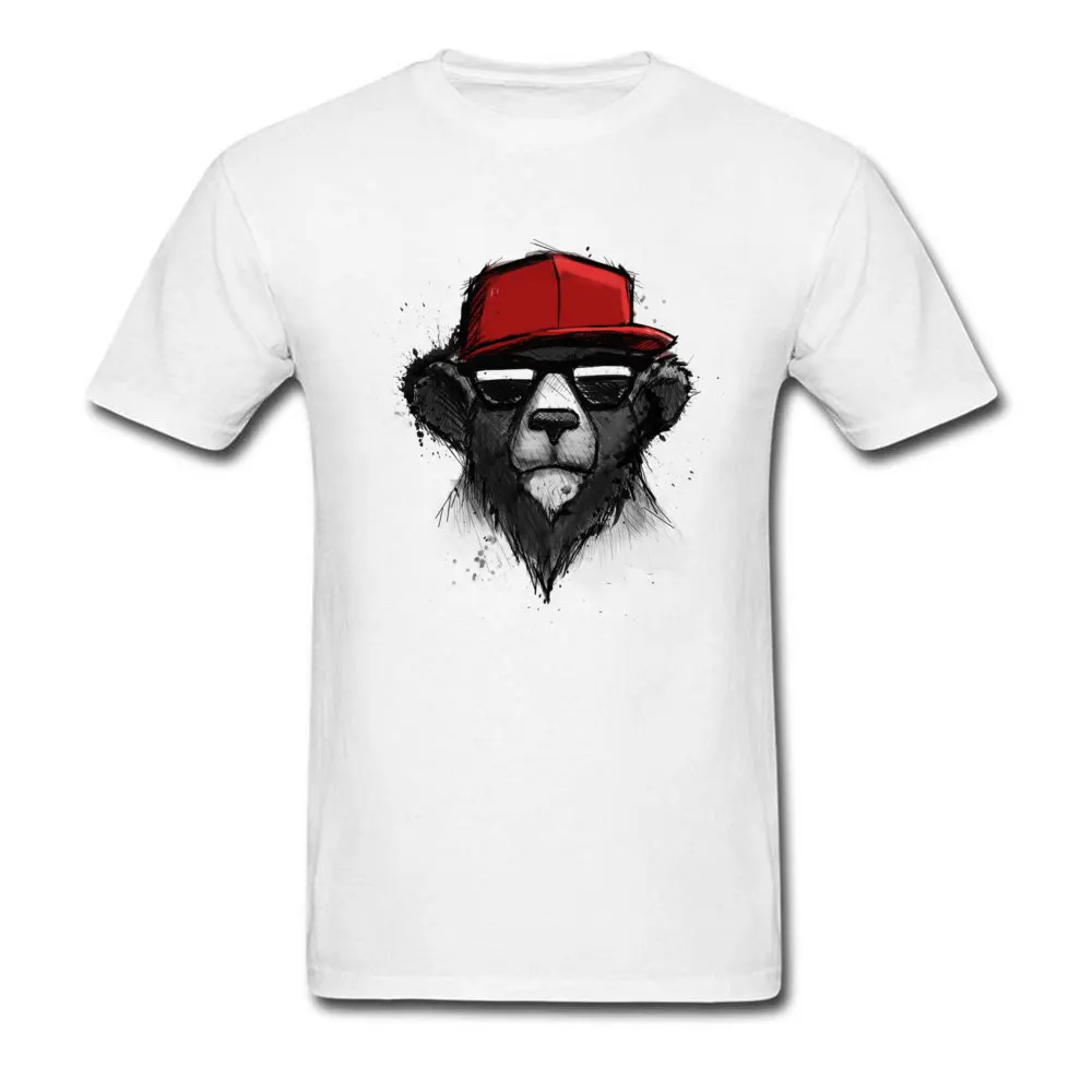 Cheap Male Top T-shirts Dope Bear 3D Printed Tees Pure Cotton Short Sleeve Classic Tee-Shirts O Neck Drop Shipping Dope Bear white