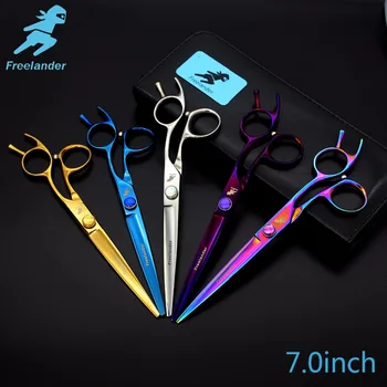 

7.0inch Professional Premium Sharp Edge Dog PET GROOMING SCISSORS SHEARS Pet Scissors Mirror Finish Titanium Teflon