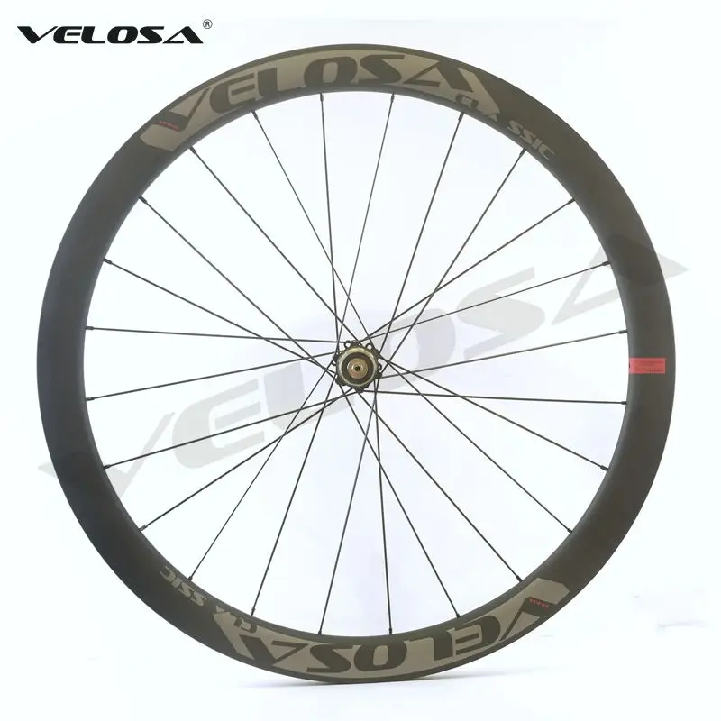 Velosa CX45-SL дорожный мотоцикл дисковый тормоз с дисковыми тормозами, 45 мм с прямыми закраинами, 700C Велокросс гравия колеса, бескамерная автомобильная шина готова 6-bolt/Центральный замок