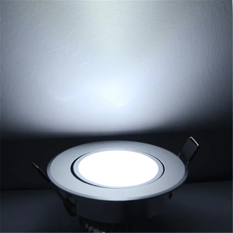 AC85-265V 9 Вт 12 Вт 21 Вт Встроенный с регулируемой яркостью светодиодный белый Потолочный светильник Точечный светодиодный Домашний Светильник