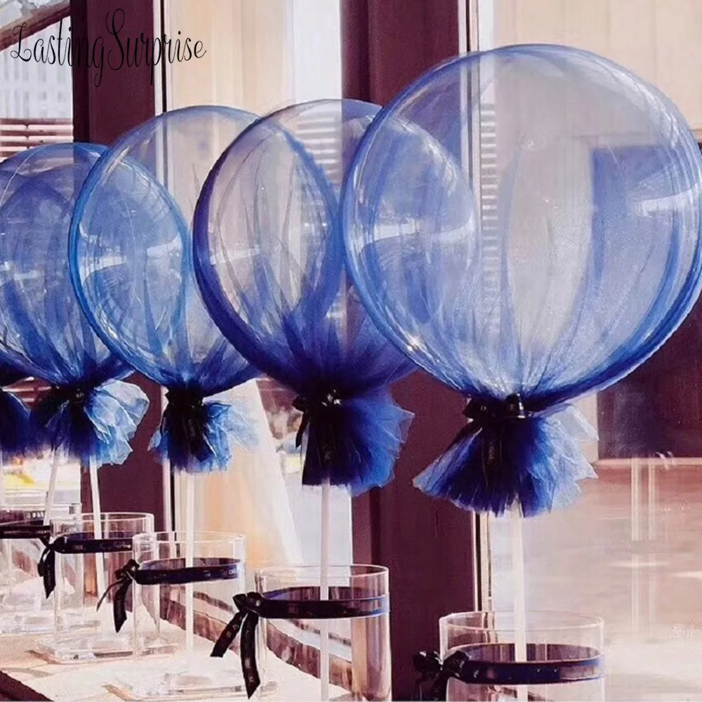 36 дюймов воздушный шар "Конфетти" тюль круглый гигантские надувные воздушные шары с днем рождения год Свадебные Рождество Рождественские украшения вечерние fovors Globos