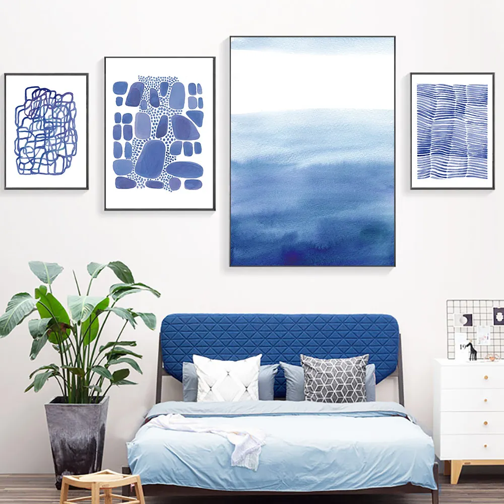 Paintings Modern Abstract Painting Canvas Landscape Poster Nordic Art Wall Pictures Living Room Poster Mountains Unframed