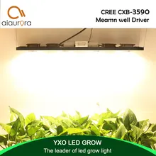 С регулируемой яркостью CREE CXB3590 400W COB светодиодный свет для выращивания полного спектра 45000LM = HPS 600 Вт лампа для выращивания в помещении подсветка для рассады Панель