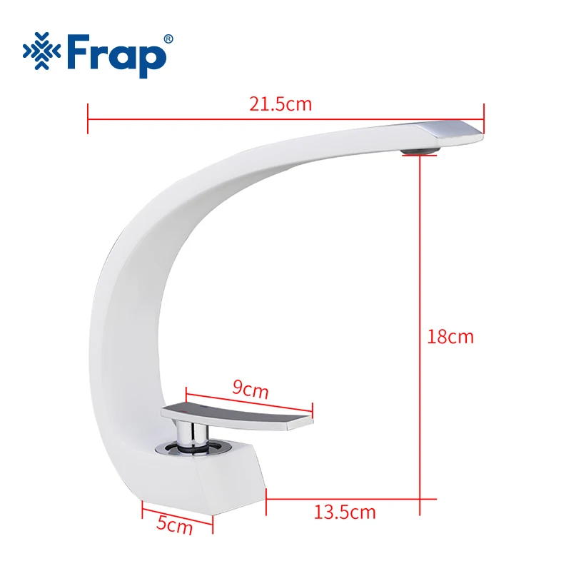 FRAP Basin Faucets Modern Bathroom Mixer Tap Brass Washbasin Faucet Single Handle Single Hole Elegant Crane For Bathroom Y10124