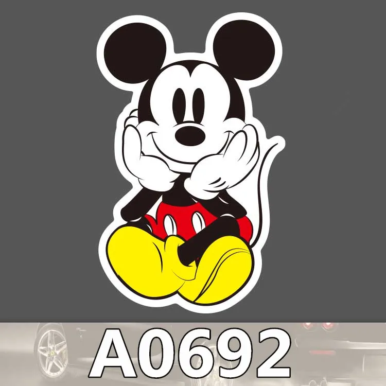 

Bevle A0692 Mickey Mouse Waterproof Sticker Single Sale Cool Laptop Luggage Fridge Skateboard Graffiti Cartoon Notebook Stickers