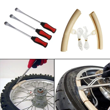 

Hot 3 Pcs/Set Motorcycle Tire Spoon Lever Iron Tools Bike Bicycle Wheel Changing Removing Kit Outillage Garage BX