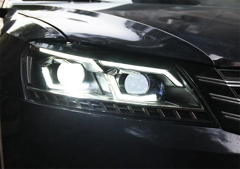 Дизайн для Volkswagen Passat head лампы 2012- bi-xenon объектив HID комплект фары, автомобильные аксессуары изменить до головной свет