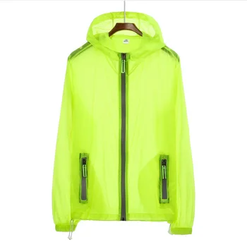 

Men and women couples sun trench coat summer custom LOGO long sleeve breathable and quick drying travel clothes can print 2019