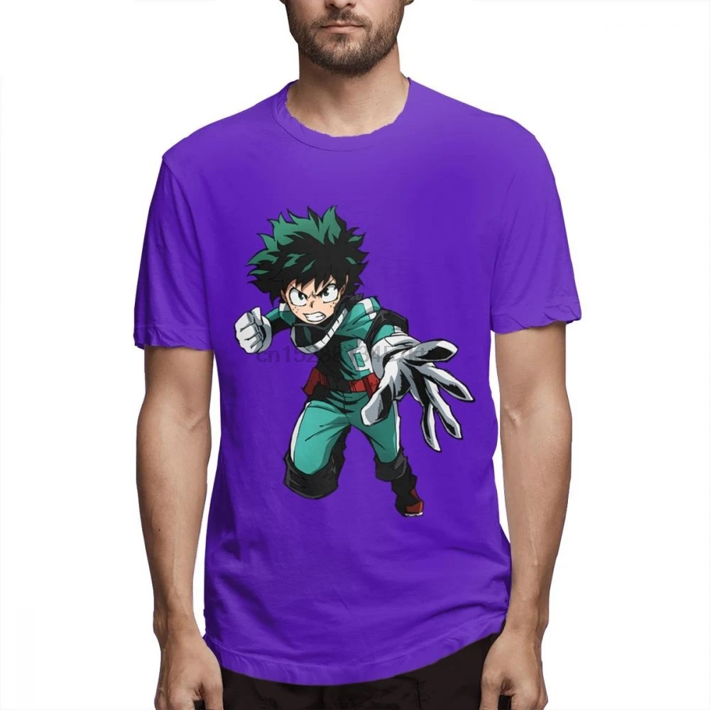 Футболка Izuku Midoriya с 3D принтом для мужчин Повседневная футболка из 100% хлопка