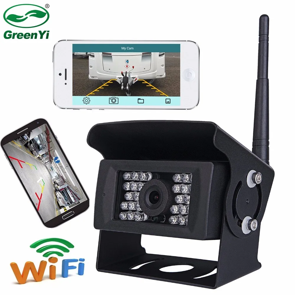 DC 12V 24V Wi Fi Беспроводной обратный резервный Камера для грузовика RV Кемпер трейлер