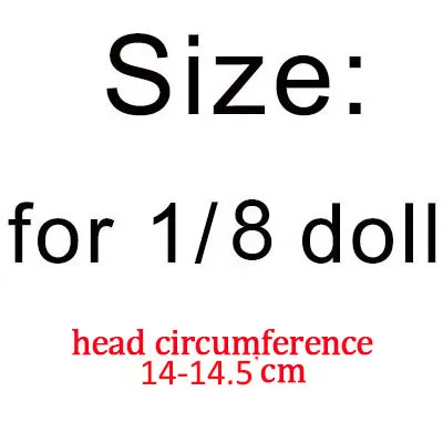Muziwig синтетический бежевый Джерри длинные вьющиеся кукла парик волос с косой челкой для bjd 1/3 1/4 1/6 1/8 SD парики для кукол аксессуары на продажу - Цвет: one eighth