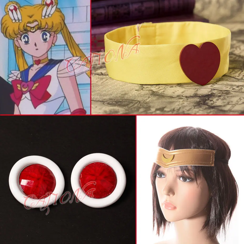 Cafiona Hot Sailor Moon Tsukino Usagi Princess Serenity Cosplay Costume Any Size