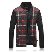 2016 neue winter hohe qualität England stil plaid Parkas mantel männer, winter jacke männer, größe M, L, XL, XXL, XXXL XXXXL, XXXXXL