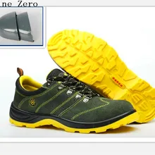 Изящные ноль мужские анти-elactric замша стальной носок крышка Рабочая защитная обувь дышащие рабочие ботинки прокол защитная обувь