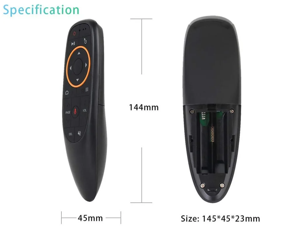 G10 голосовой пульт дистанционного управления 2,4G беспроводной гироскоп Air FLY mouse MIC IR Learning для Android tv box T9 H96 MECOOL XIAOMI