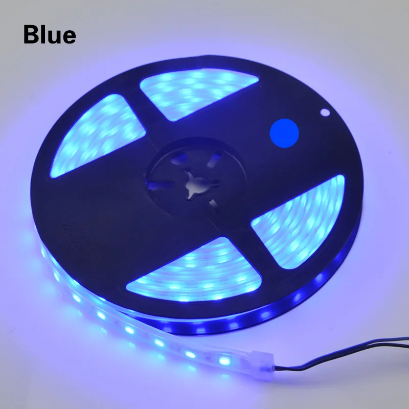 Гибкая лампа лента 12V IP67 Водонепроницаемый RGB 5 м 300 светодиодный s Светодиодные ленты светильник гирлянды светодиодные ленты 5050 SMD/44-клавишный пульт дистанционного управления/3A Мощность - Испускаемый цвет: Blue