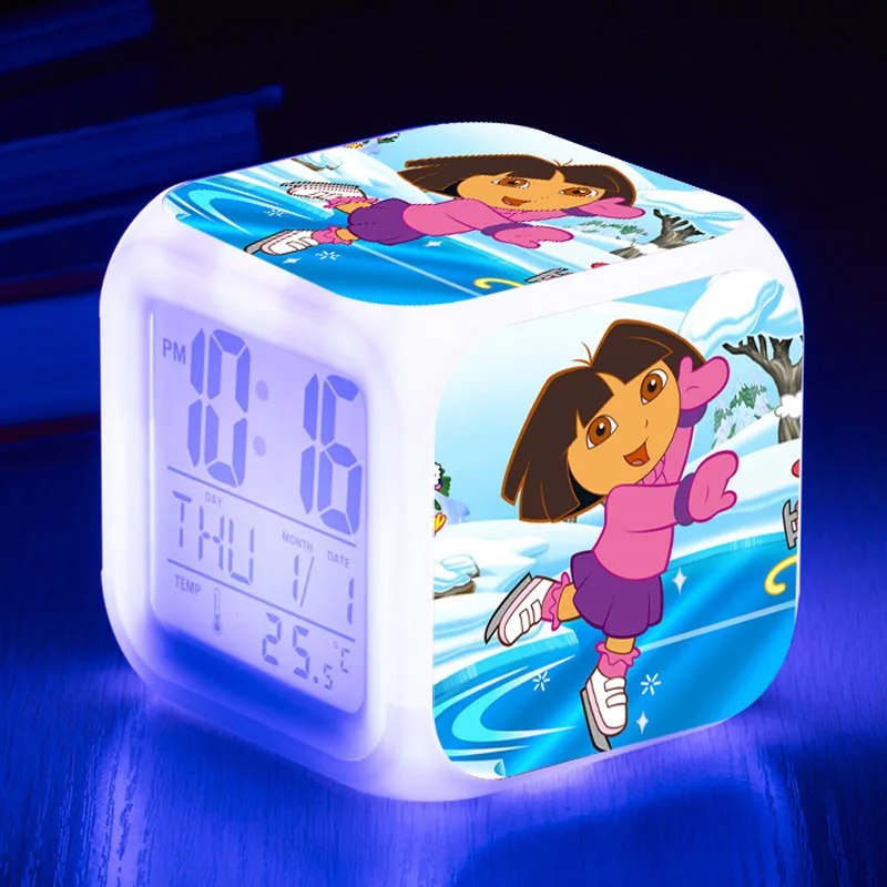 Dora the Explorer LED Alarm Clock reloj despertador saat wekker Digital