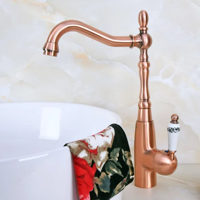 bathroom sink faucets single hole vintage retro antique red copper brass kitchen wet bar bathroom vessel sink faucet single hole swivel bathroom sink faucets single hole vintage retro antique red copper brass kitchen wet bar bathroom vessel sink faucet single hole swivel