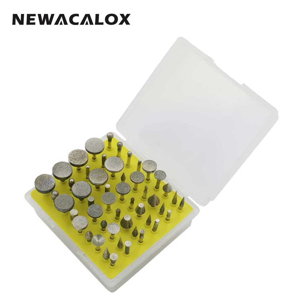 NEWACALOX 50pcs Diamond Core Drill Bit Set for Polisher Polished