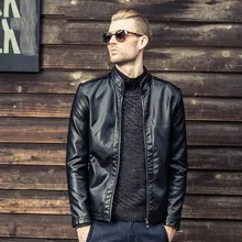 2017 High Quality Motorcycle Leather Jackets Men Autumn Winter Leather Clothing Male casual Coats Brand clothing Free Shipping