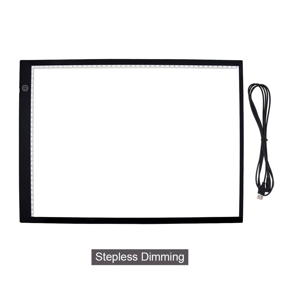 A3 Scale Drawing LED Light Pad Tablet Artcraft Tracing Light Box Copy Board Paint Writing Table for Painting Sketching Animation - Цвет: A3 Stepless Dimming