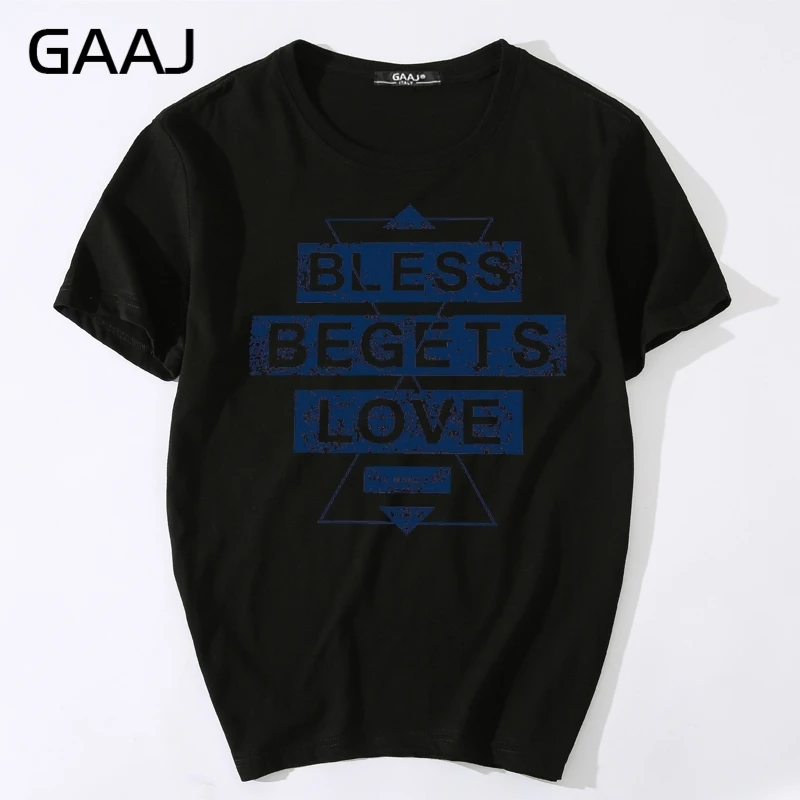 Мужские футболки топы рисунки с надписью Bless и Love мужские 3XL уличная одежда