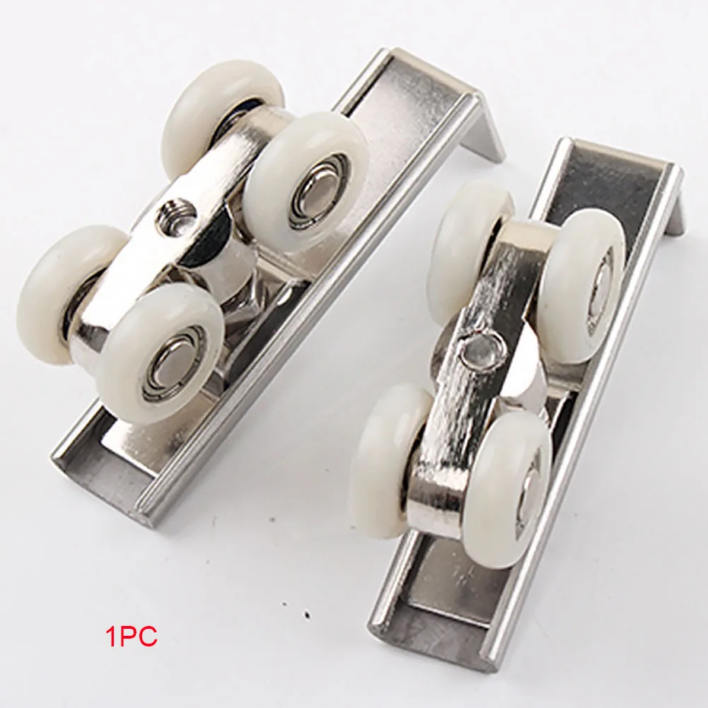 

Stainless Steel Sliding Door Roller Bear 30KG Home Room Wardrobe Wood Door Hanging Wheels For Furniture Hardware Wheel
