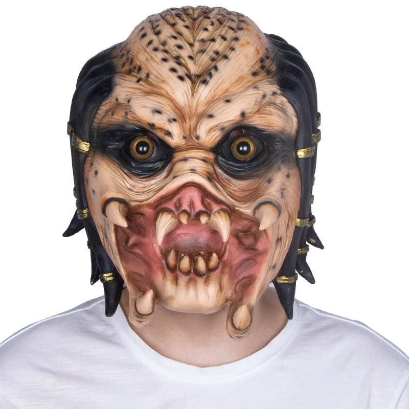 

Alien Skeleton Predator Cosplay Martian Scary Latex Halloween Mask