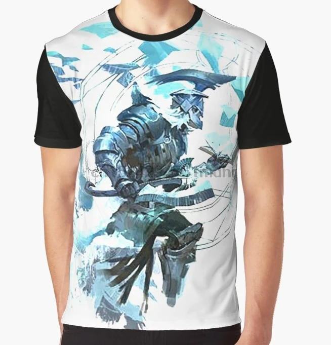 

All Over Print T-Shirt Men Funy tshirt Guild Wars 2 Firebrand Short Sleeve O-Neck Graphic Tops Tee women t shirt