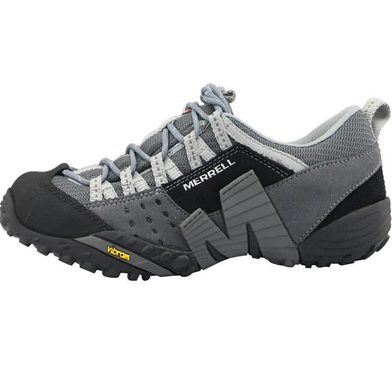 Merrell Мужская сетчатая обувь из натуральной кожи для спорта на открытом воздухе, мужские высококачественные прочные горные Нескользящие альпинистские кроссовки