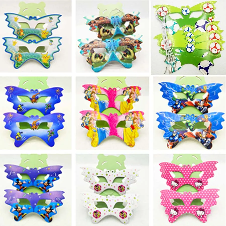 10pcs Set Spiderman Princess Avengers Mickey Mouse Cartoon Paper