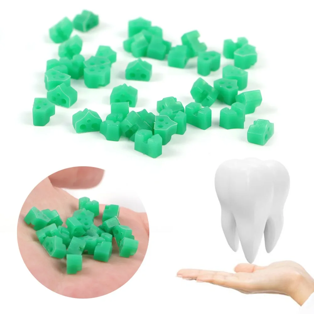 40 шт./компл. силиконовый зеленый секционные Контурные клинья зубные надстройку клинья для заполнения зубов стоматологические клинья-матрицы для зубов