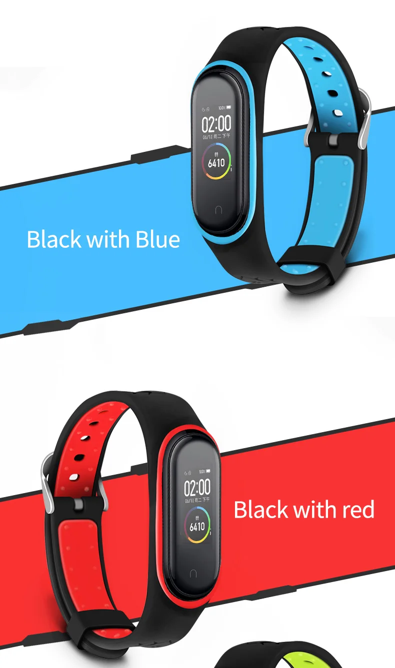 Силиконовый ремешок для mi Band 3 4 nfc ремешок для Xiaomi mi band 3 спортивный силиконовый браслет mi band 4 3 Смарт-часы браслет