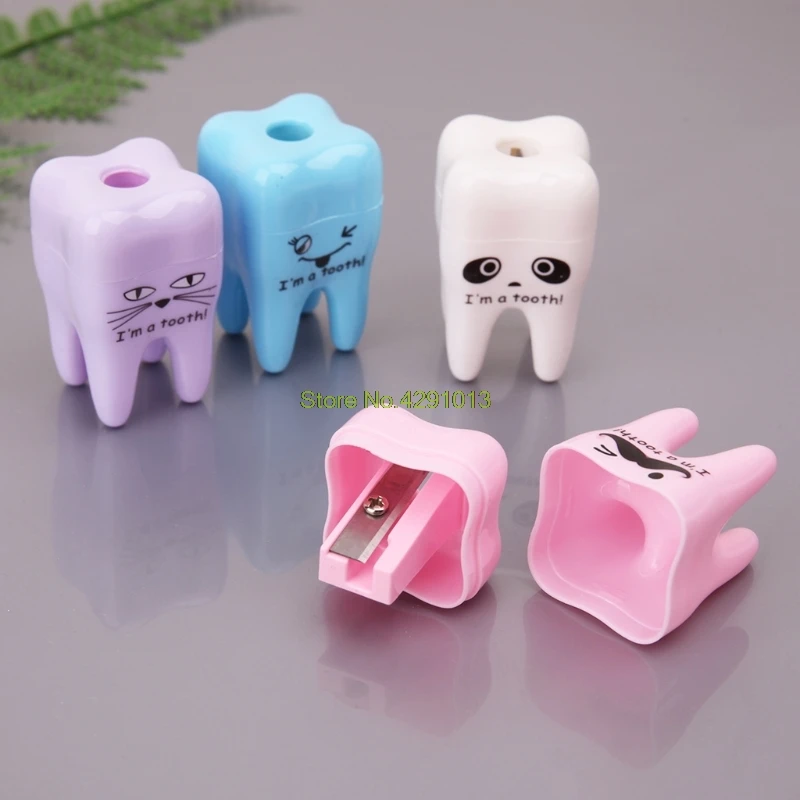 Креативные зубные Зубы Форма карандаш указатель точилка механические школьные принадлежности Прямая поставка поддержка