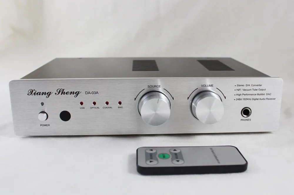 XiangSheng DAC-03A USB BNC 24bit 192K Headphone amplifier XMOS/PCM1794/TE7022