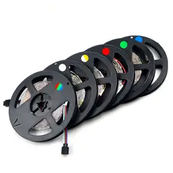 SMD 2835 RGB Светодиодные ленты Light 300 светодиодов/5 м Новый год строка лента лампы ярче чем 3528 3014; низкая цена 5050 5630 Клейкие ленты