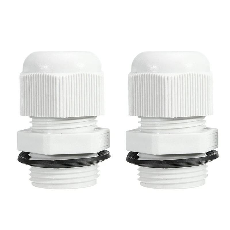 Waterproof UV-resistant ABS solar double entry for cable wire 6mm to 12mm for RV roof Boat cable wire entry