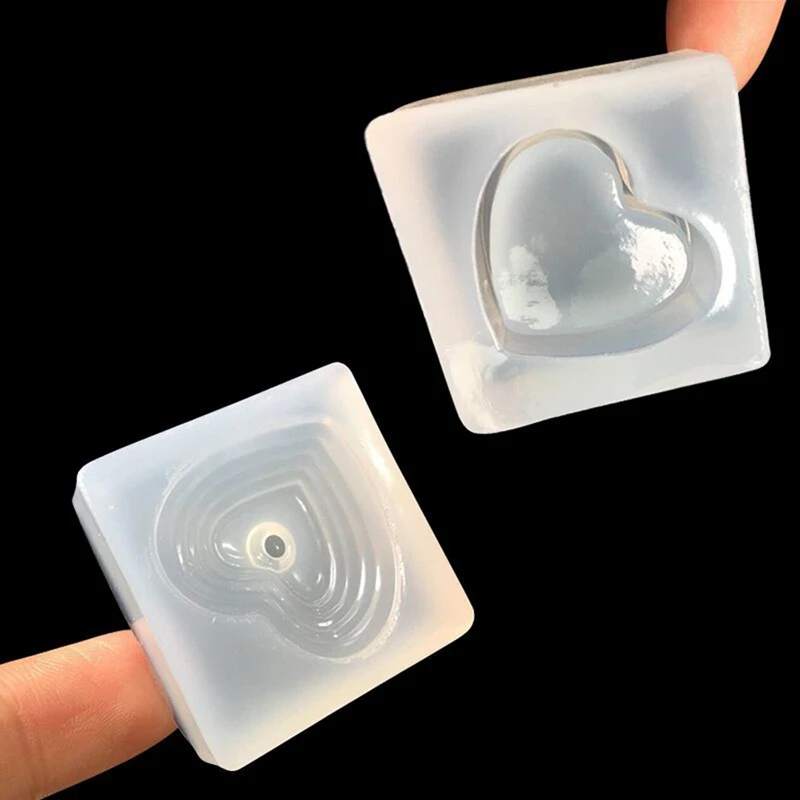 Mini Heart-shaped Storage Box Liquid Silicone Mold DIY Resin Jewelry Mold Resin Molds For Jewelry