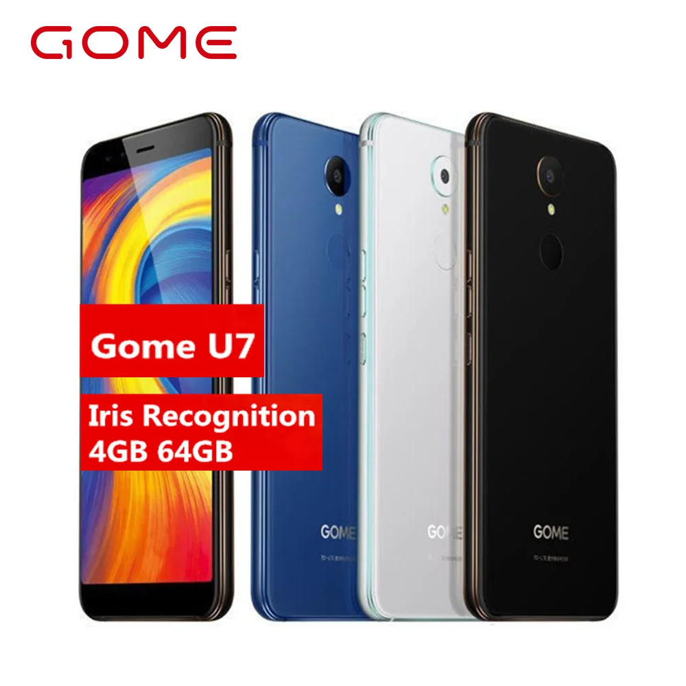 Оригинальный Gome U7 Android 7,1 MTK6757CD Восьмиядерный 4G LTE сотовые телефоны 13MP 4 Гб + 64 Гб 3050 мАч 5,99 "OTG NFC Смартфон с отпечатком пальца