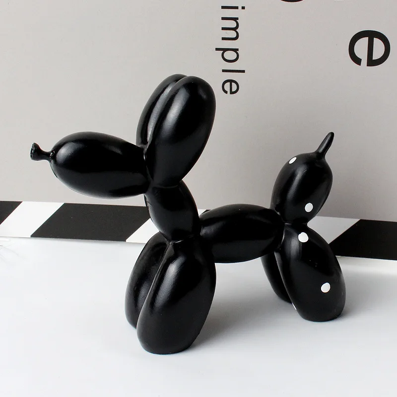 Resin Crafts Sculpture Gift Small Balloon Dog Home Desktop Ornament Cake Decor Resin Crafts Sculpture Gift Small Balloon Dog Home Desktop Ornament Cake Decor