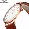 GUANQIN Fashion Men Watch Luxury Brand Ultra Thin Quartz Watch Men Simple Waterproof Leather Strap Wristwatch Relogio Masculino ► Photo 1/6