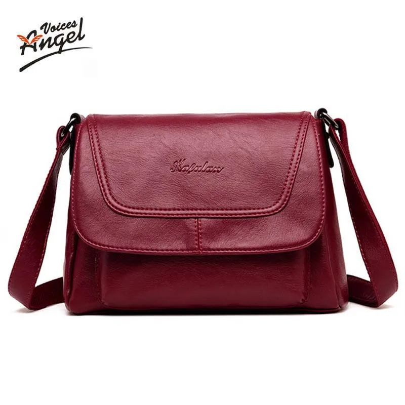 

2018 Women Messenger Bags Small Leather Shoulder Bag Female Sac a Main Vintage Flap Genuine Ladies Bag Crossbody Bags For