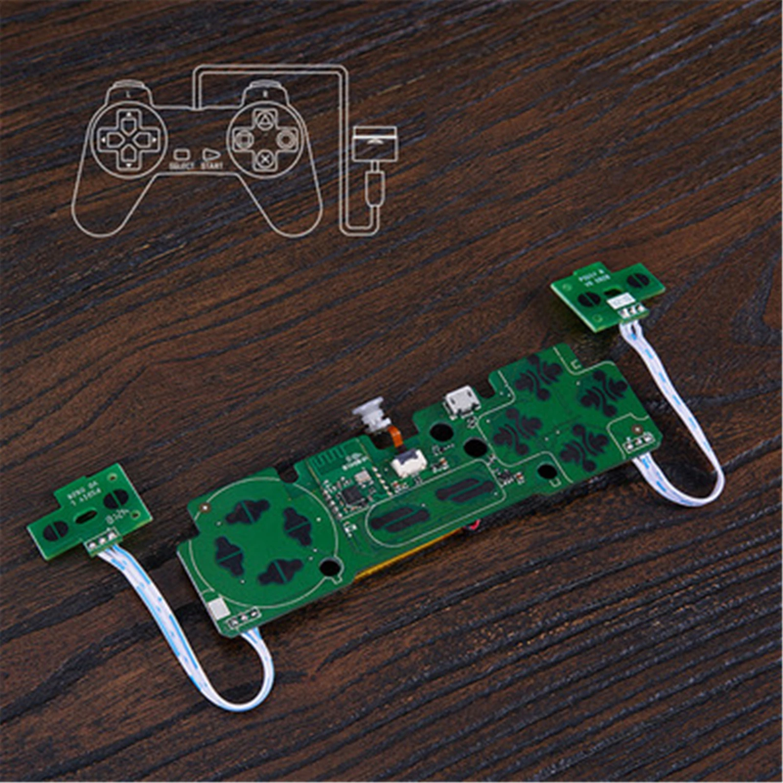 Комплект монтажной платы для 8bitdo PS1 SONY Classic PS Mini геймпад DIY Беспроводной Bluetooth комплект монтажной платы игровые аксессуары